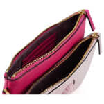 Versace Elegant Pink Leather Pouch Clutch 5