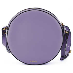Versace Elegant Purple Round Shoulder Bag