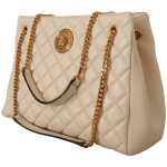 Versace Elegant Quilted Nappa Leather Tote
