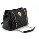Versace Elegant Quilted Nappa Leather Tote Bag 3