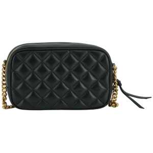 Versace Elegant Small Black Leather Crossbody Bag