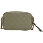 Versace Elegant White Lamb Leather Camera Bag