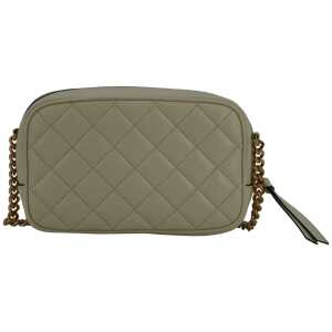 Versace Elegant White Lamb Leather Camera Bag