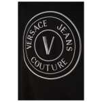 Versace Jeans Stunning Hooded Black Cotton Sweatshirt 2