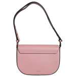 Versace Pink Grainy Calf Leather Logo Crossbody Shoulder Bag 3