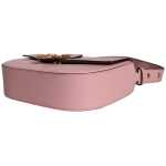 Versace Pink Grainy Calf Leather Logo Crossbody Shoulder Bag 4