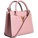 Versace Pink Small Top Handle Grainy Calf Leather Crossbody Bag 2