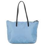 Versace Portuna Medusa Medium Cornflower Blue Nylon Leather Tote Bag Purse 3