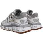 Versace White Trigreca Barocco Print Low Top Sneakers Shoes 3