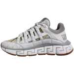 Versace White Trigreca Barocco Print Low Top Sneakers Shoes 4