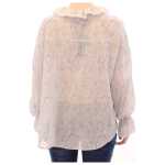 Vika Gazinskaya Elegant Blue Cotton Tunic Blouse 4