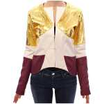 Vladimiro Gioia Elegant Metallic Croc Print Leather Jacket 2