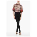 Wardrobenyc High Waisted Stretch Fabric Pants With Ankle Zip 5