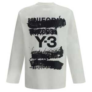 Y 3 Long Sleeve Jersey Whit Maxi Print 2