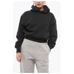 Y 3 Monochrome Brushed Cotton Hoodie