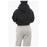 Y 3 Monochrome Brushed Cotton Hoodie 2