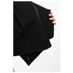 Yohji Yamamoto Wool Cropped Coat With Shawl Neckline 5