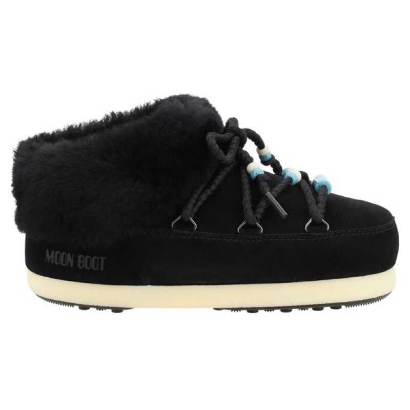 Moon Boot Mule Suede Beads Ankle Boots, theFeinheit