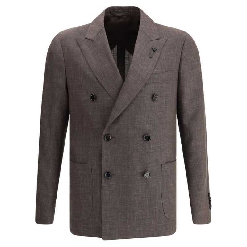Lardini Blazer jacket with iconic pin, theFeinheit