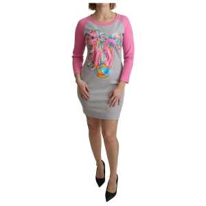 Moschino Gray Cotton Dress