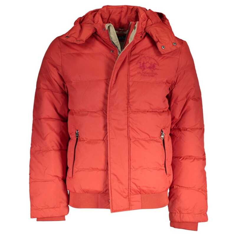 La Martina Orange Polyamide Men Jacket, theFeinheit