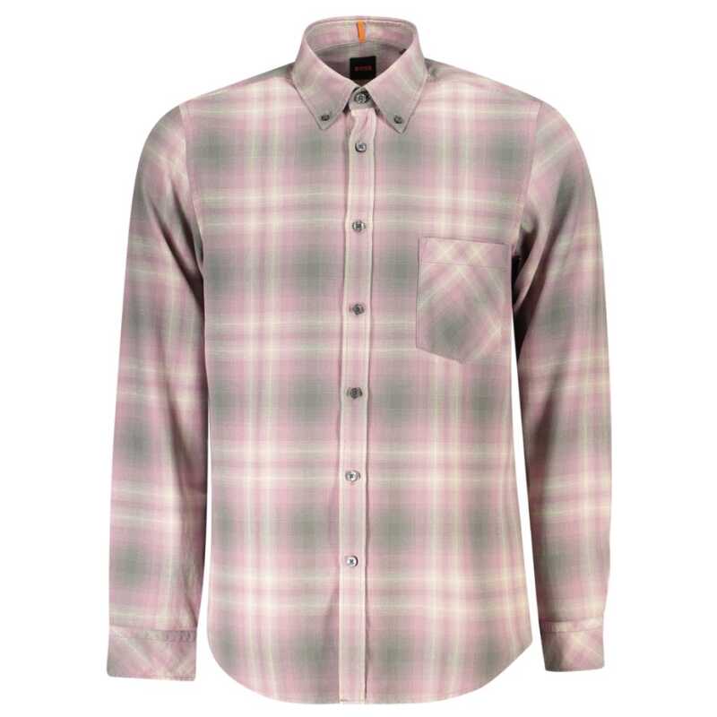 Hugo Boss Pink Cotton Men Shirt, theFeinheit