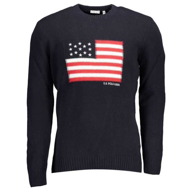 U.S. POLO ASSN. Blue Wool Men Sweater, theFeinheit