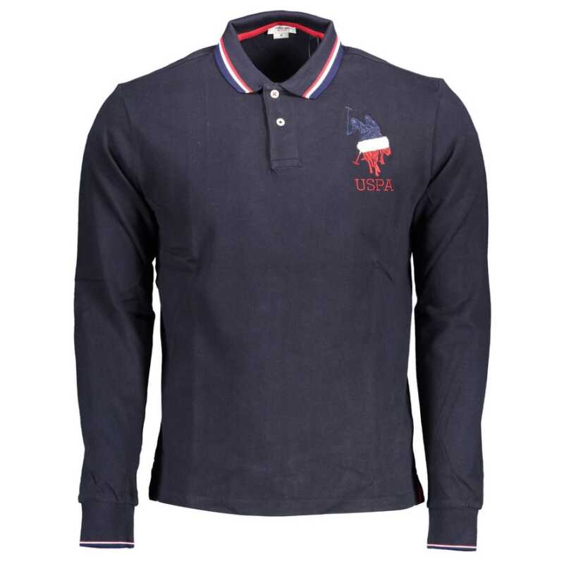 U.S. POLO ASSN. Blue Cotton Men Polo Shirt, theFeinheit