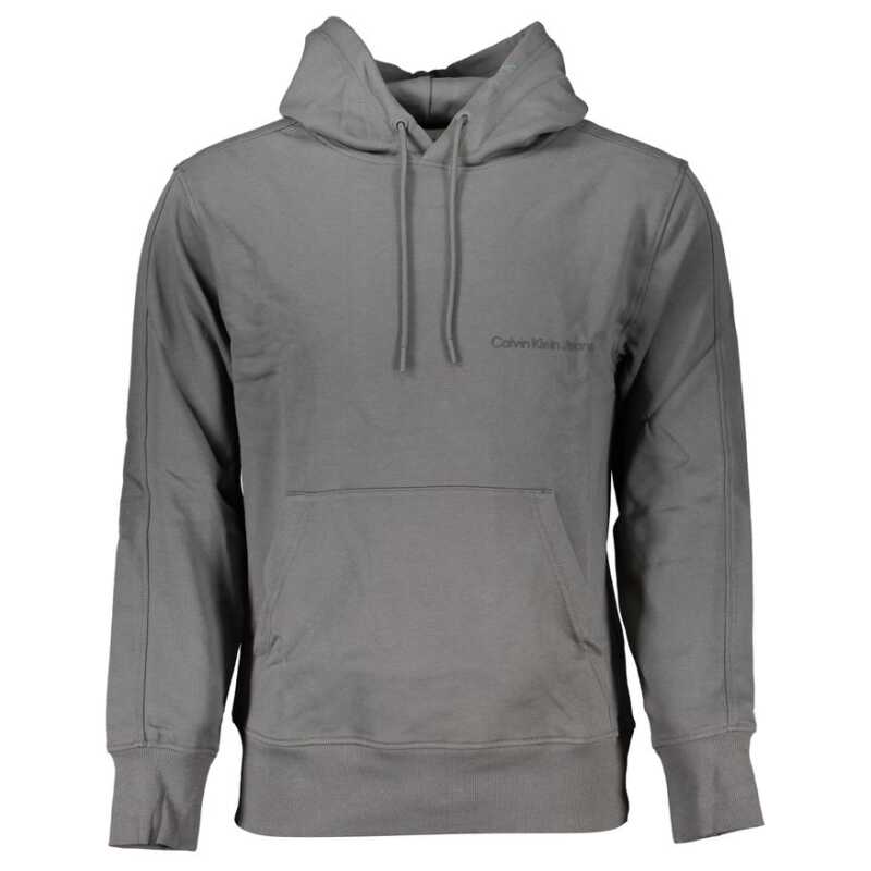 Calvin Klein Elegant Gray Hooded Sweatshirt, theFeinheit