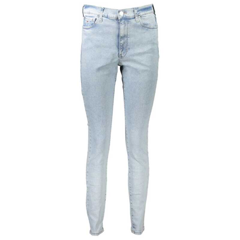 Tommy Hilfiger Light Blue Cotton Women Jeans, theFeinheit