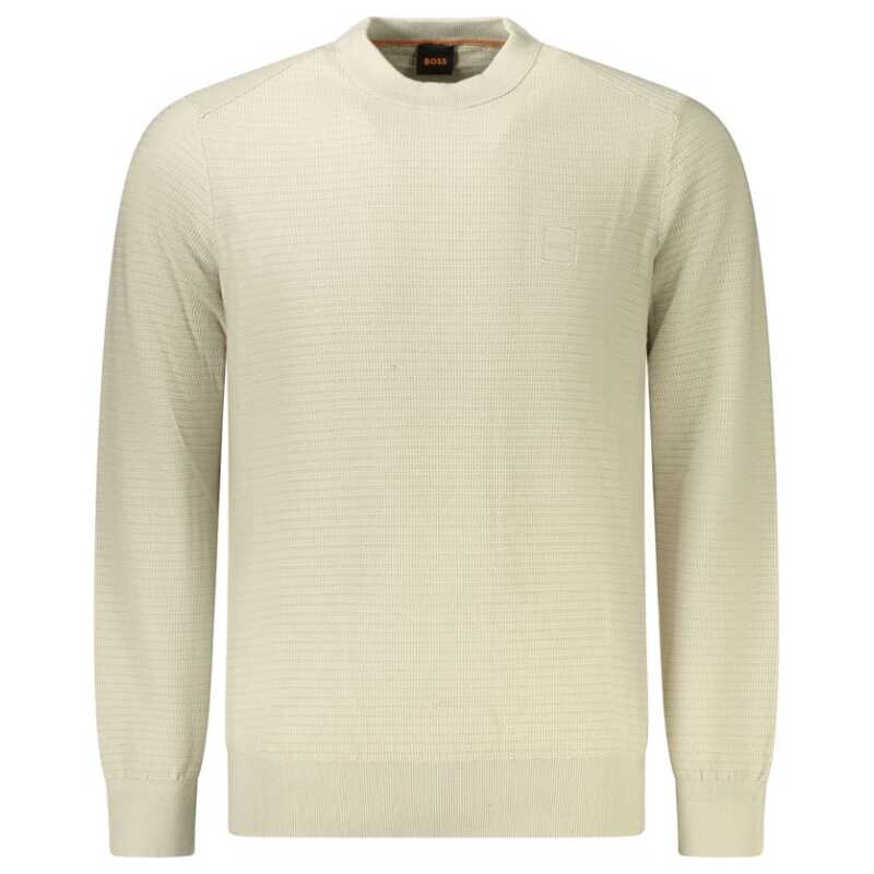 Hugo Boss Beige Cotton Men Sweater, theFeinheit