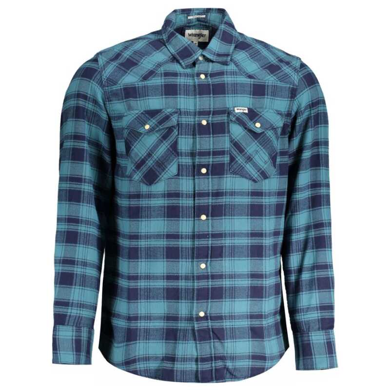 Wrangler Blue Cotton Shirt, theFeinheit