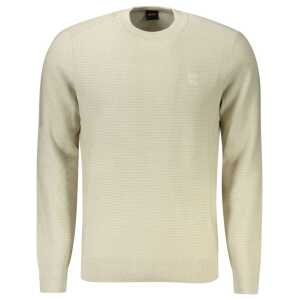 Hugo Boss Beige Cotton Men Sweater