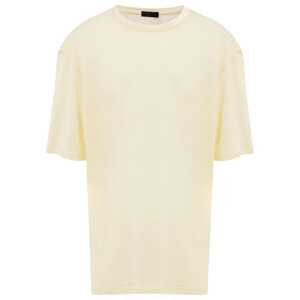 Corneliani Yellow Linen T-Shirt