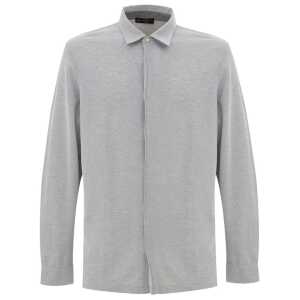 Corneliani Gray Cotton Shirt