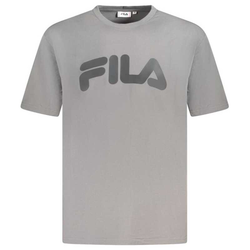Fila Gray Cotton Men T-Shirt, theFeinheit