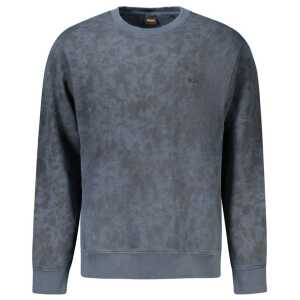 Hugo Boss Blue Cotton Men Sweater