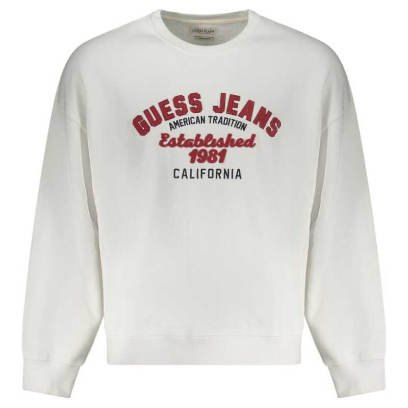 Guess Jeans White Cotton Men Sweater, theFeinheit