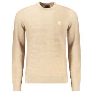 Hugo Boss Beige Cotton Men Sweater