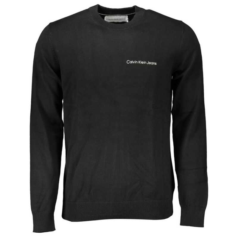 Calvin Klein Sleek Long Sleeve Crew Neck Sweater with Logo, theFeinheit
