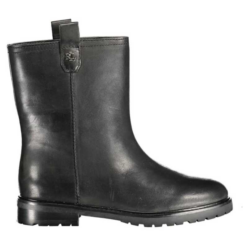 Ralph Lauren Black Leather Women Boot, theFeinheit