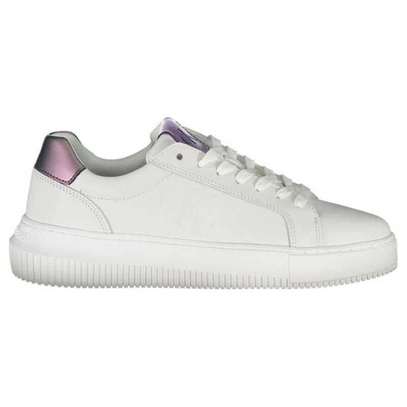 Calvin Klein White Leather Women Sneaker, theFeinheit