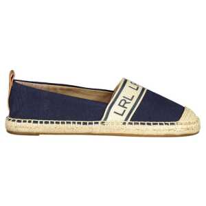 Ralph Lauren Blue Polyester Women Flat Shoe