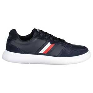 Tommy Hilfiger Blue Leather Men Sneaker