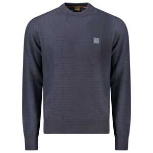 Hugo Boss Blue Cotton Men Sweater