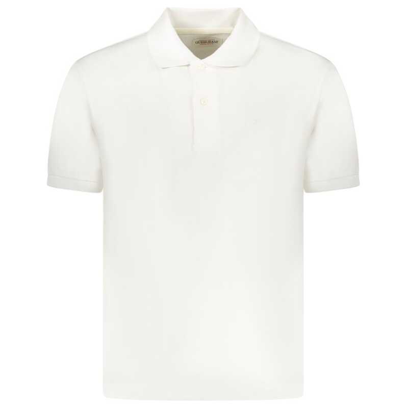 Guess Jeans White Cotton Men Polo Shirt, theFeinheit