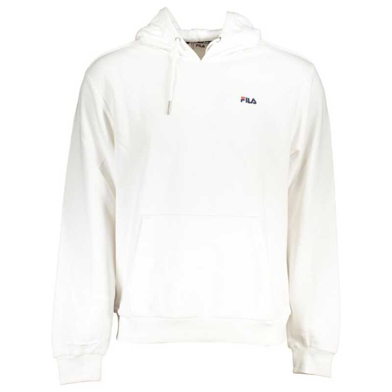 Fila Chic White Cotton Blend Hooded Sweater, theFeinheit