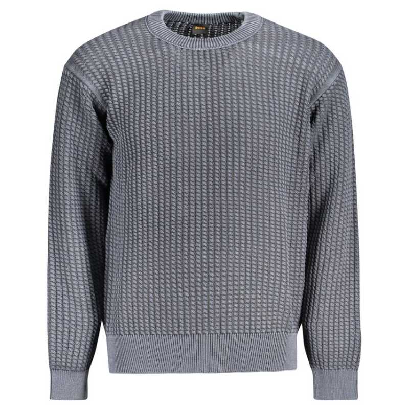 Hugo Boss Blue Cotton Men Sweater, theFeinheit