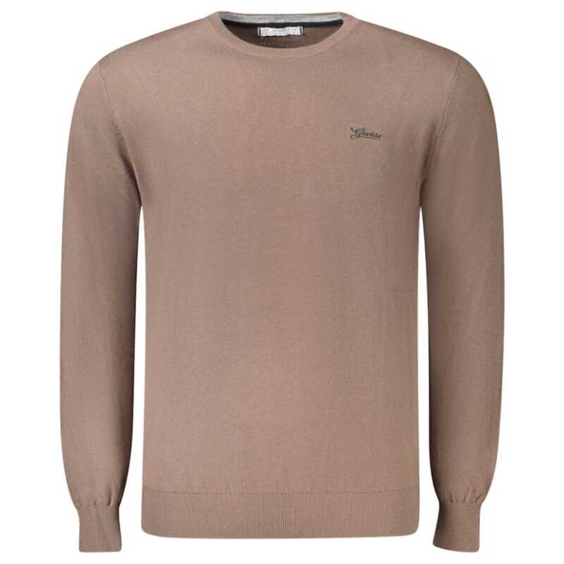 Guess Jeans Brown Cotton Men Sweater, theFeinheit