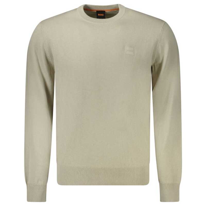 Hugo Boss Beige Cotton Men Sweater, theFeinheit